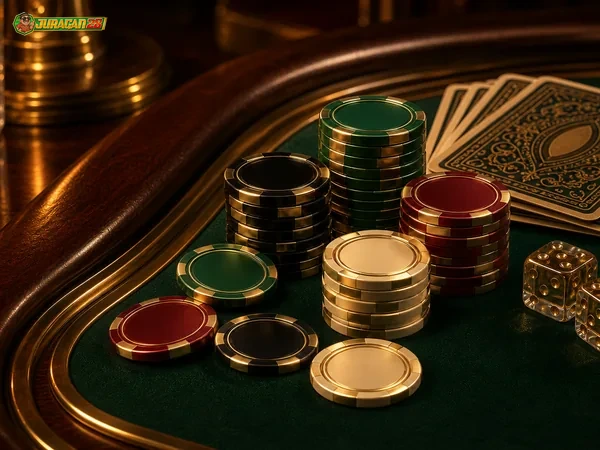 Layar permainan Joker Poker dengan kartu poker digital berdesain modern